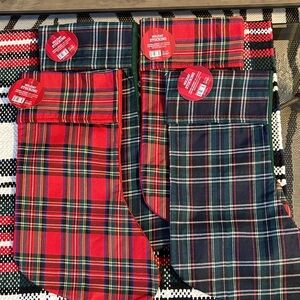 🆕Holiday Home Plaid Christmas Stockings, Bundle Of 4